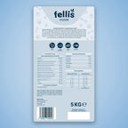 Fellis Adult Hundefutter Rückseite – Zusammensetzung, analytische Bestandteile und Fütterungstabelle