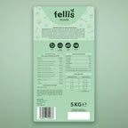 Fellis Senior Hundefutter Rückseite – Zusammensetzung, analytische Bestandteile und Fütterungstabelle